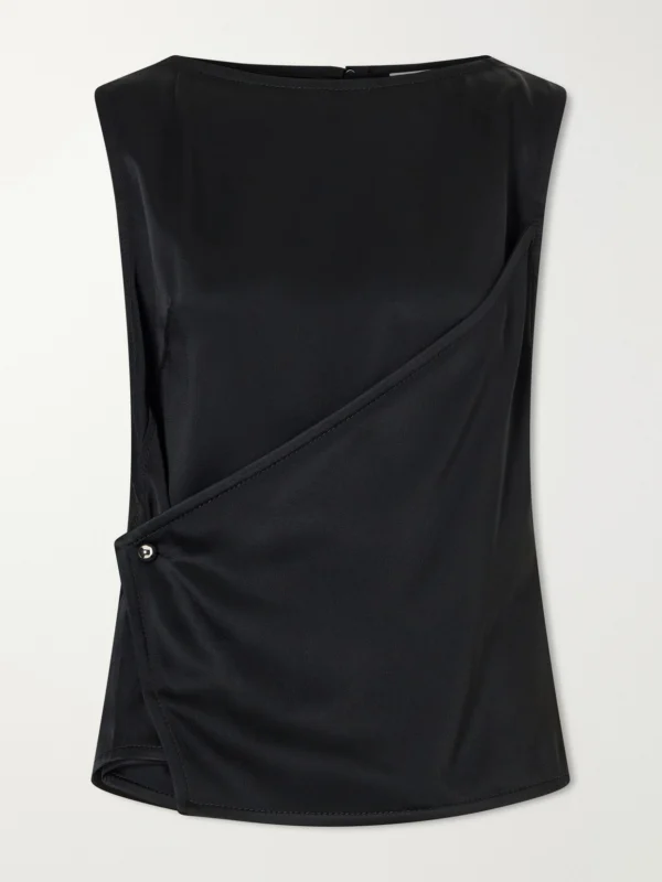 Lanvin Satin Wrap Top