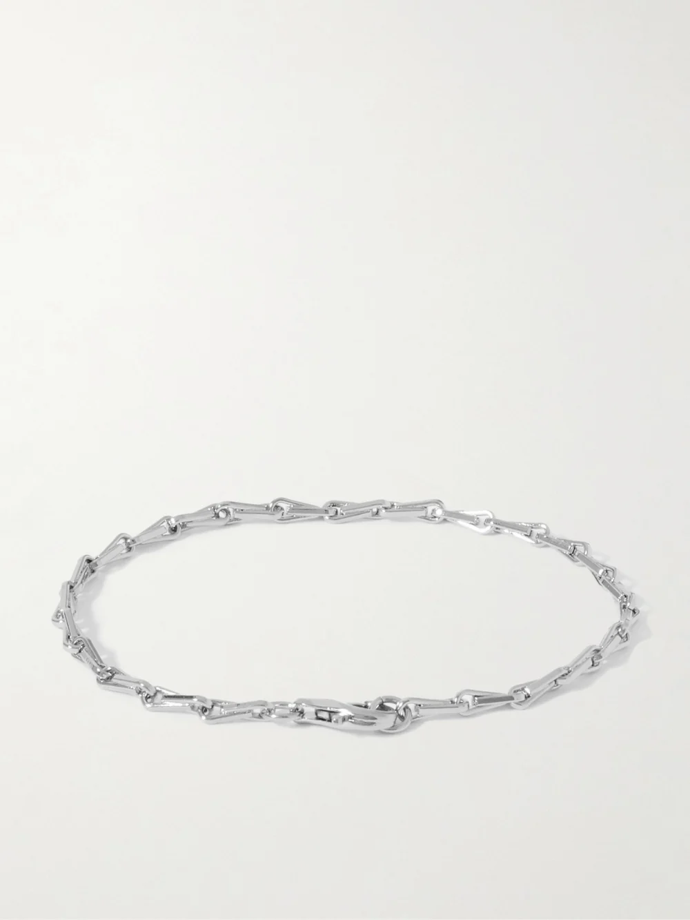 Back view of the Laura Lombardi Corre Platinum-plated Bracelet
