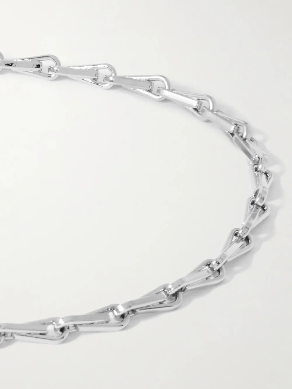 Close-up detail of the Laura Lombardi Corre Platinum-plated Bracelet