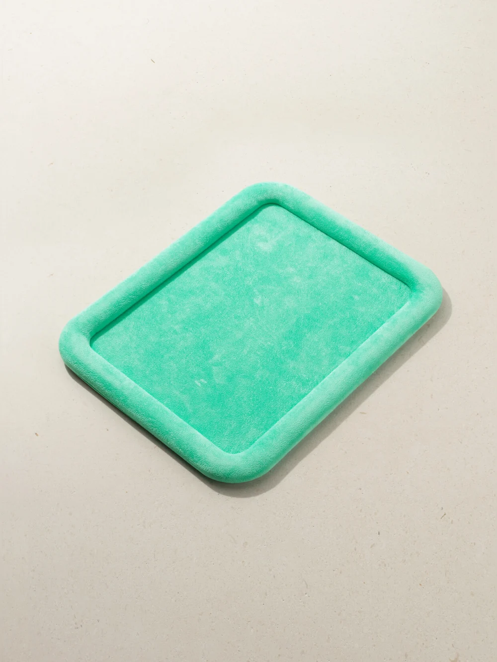 Lauren Rubinski Faux Suede Jewelry Tray in turquoise