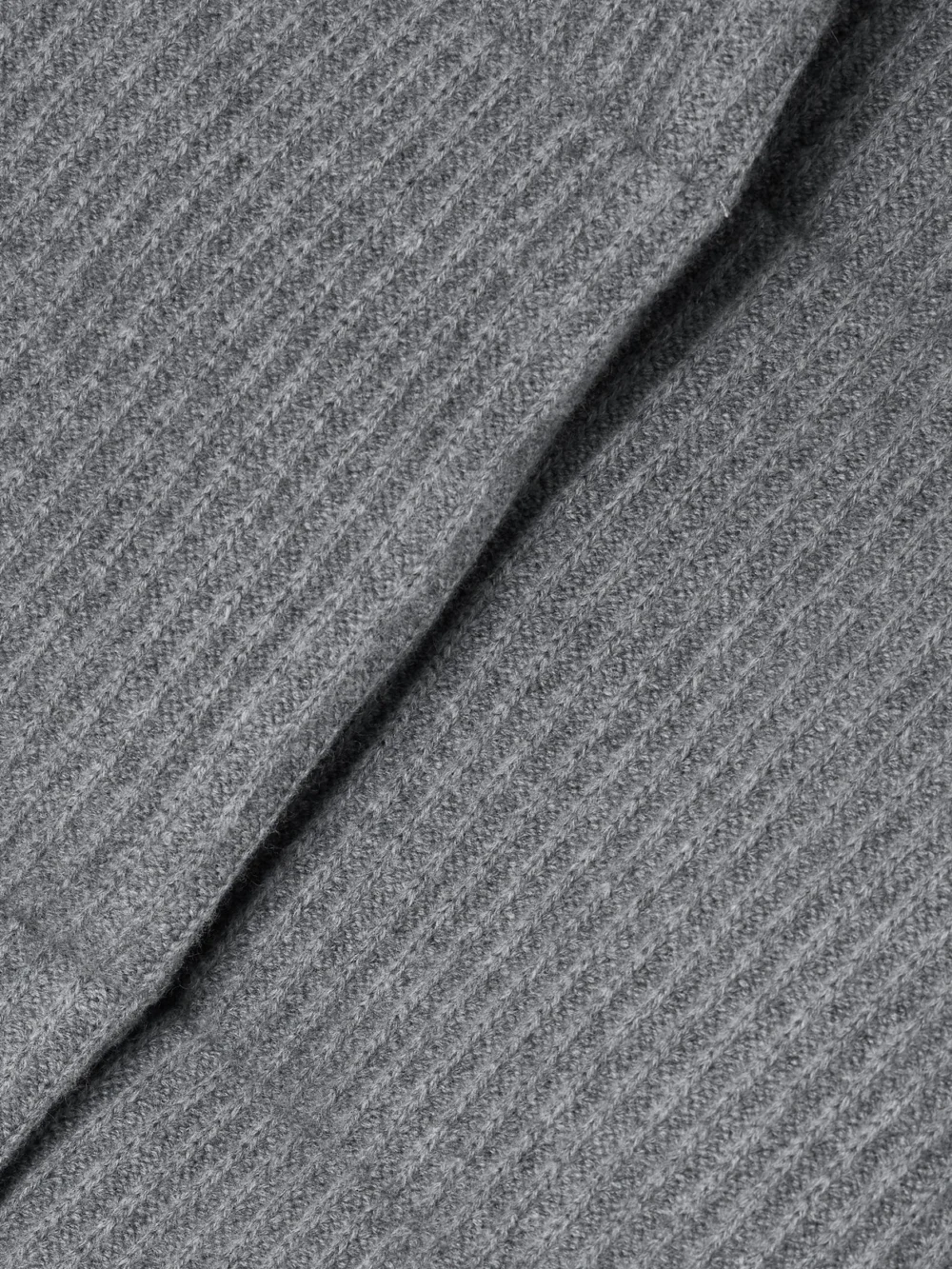 Close-up detail of the Le Kasha Linz Padded Ribbed Cashmere Jacket