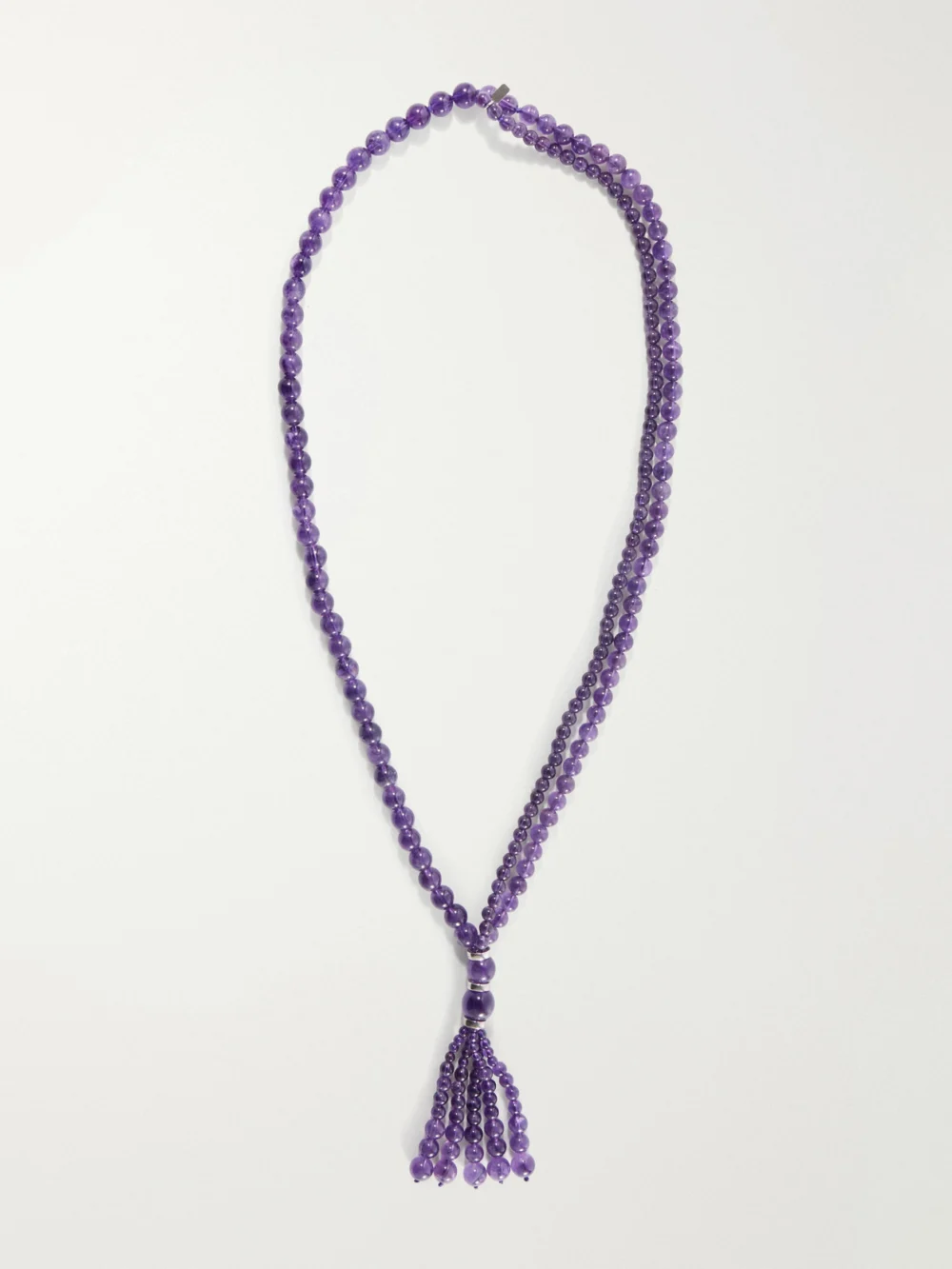Le Sundial Venice Opera Tasseled Sterling Silver Amerthyst Necklace in purple
