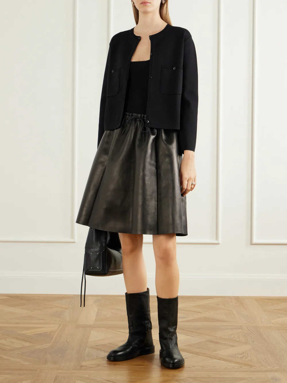 Legres Model 60 Leather Ankle Boots, styled view
