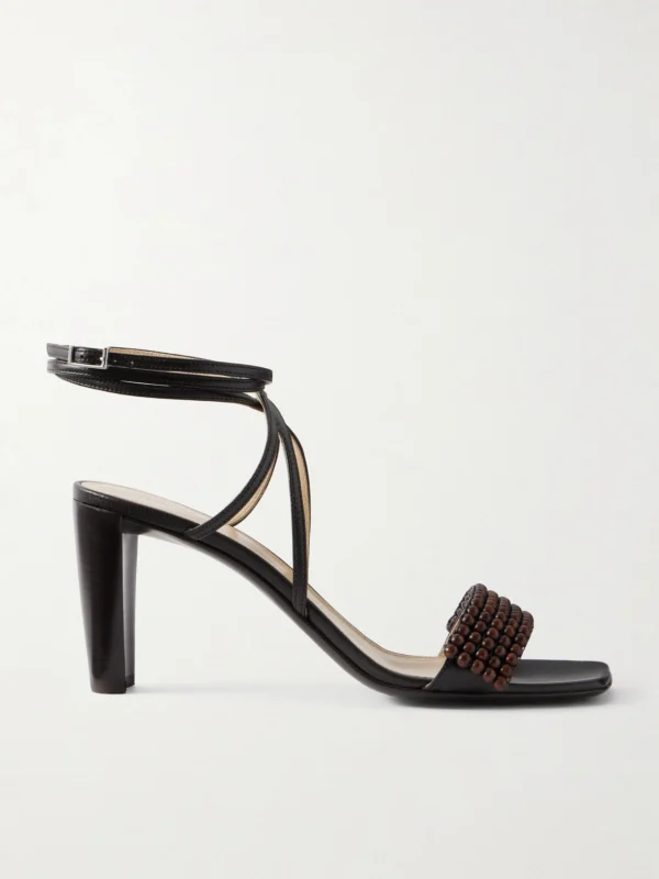 Lemaire Beaded Leather Sandals