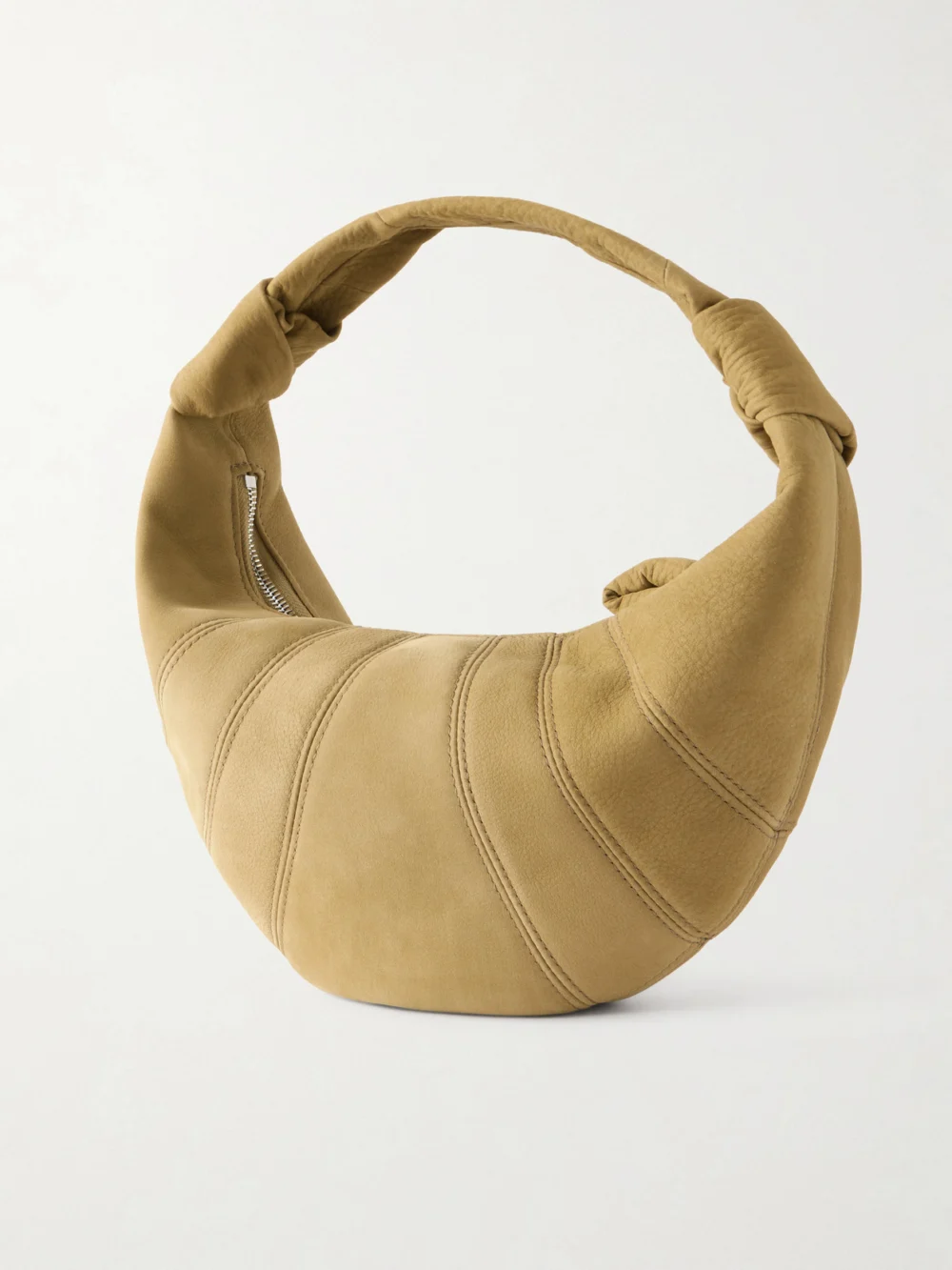 Back view of the Lemaire Fortune Croissant Mini Leather Shoulder Bag