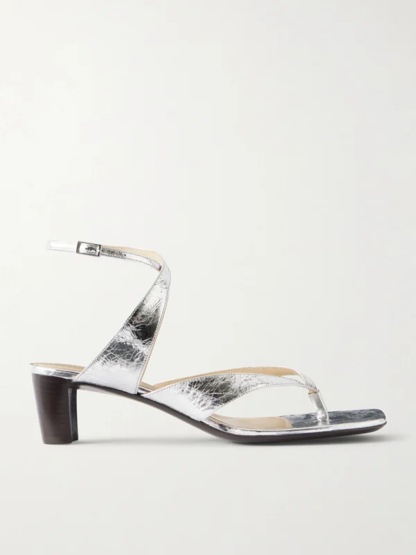 Lemaire Tong 50 Metallic-leather Sandals
