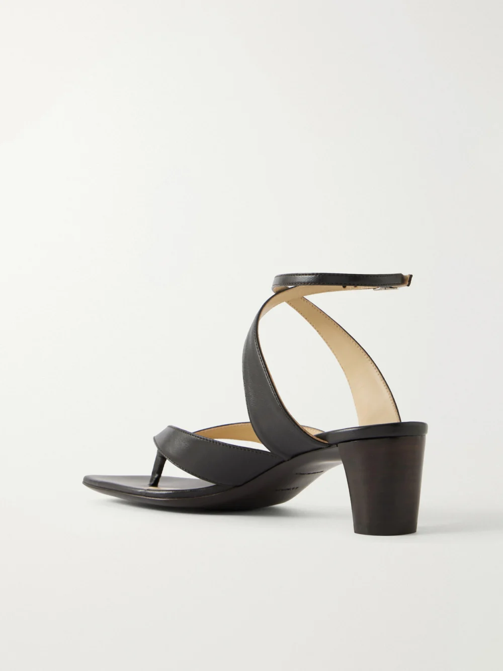 Back view of the Lemaire Tong Leather Sandals
