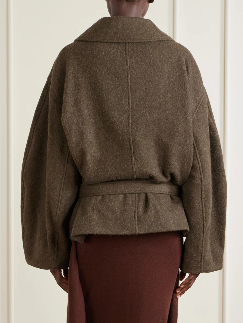 Back view of the Lemaire Wool and Alpaca-blend Coat