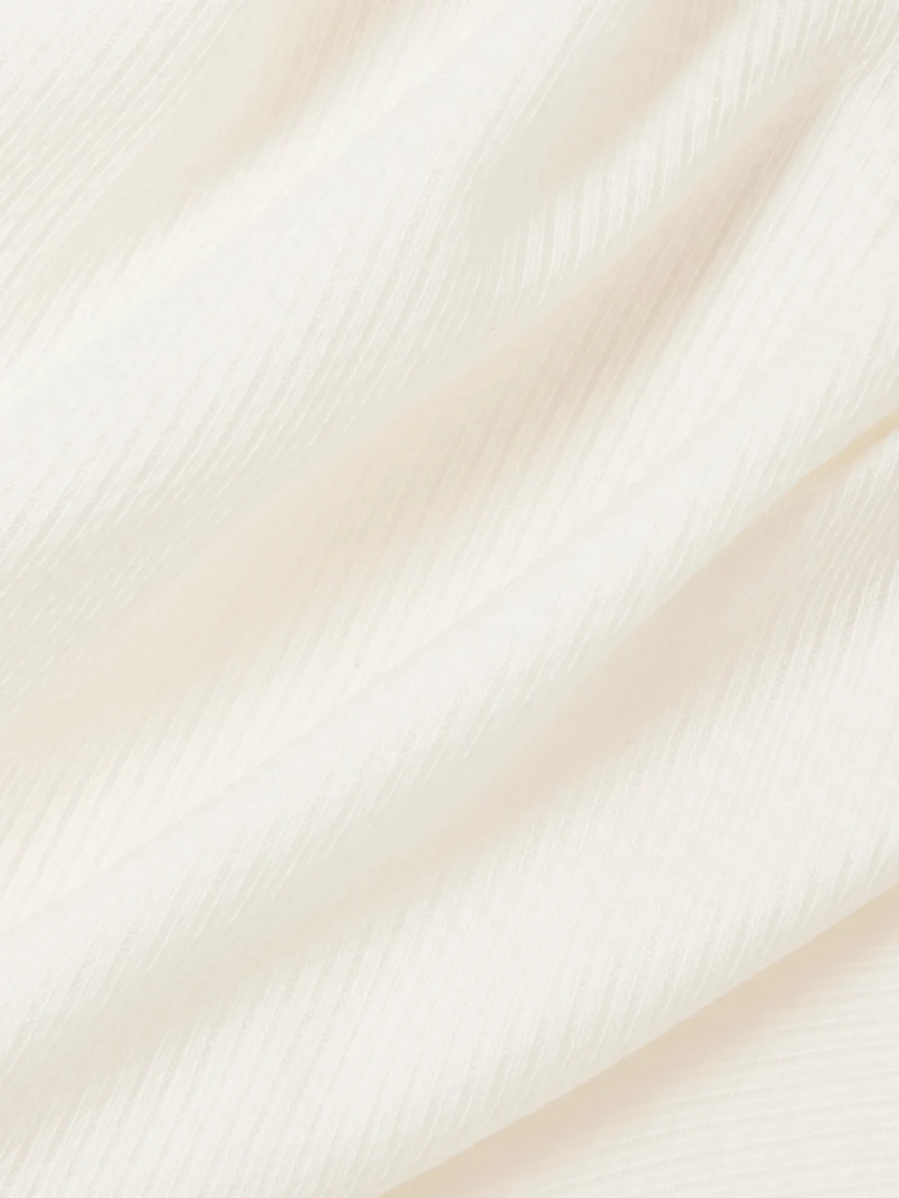 Close-up detail of the Liberowe Accordion Cold-shoulder Ribbed Cotton and Silk-blend Midi Dress
