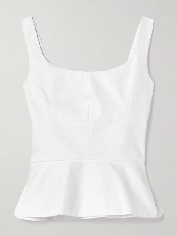 Liberowe Cotton-poplin Peplum Top