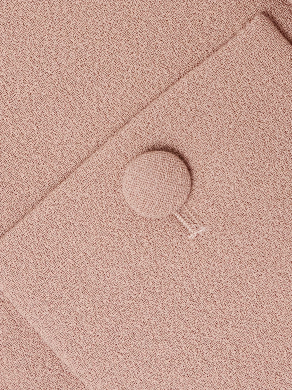 Close-up detail of the Liberowe Imperial Wool-crepe Midi Dress