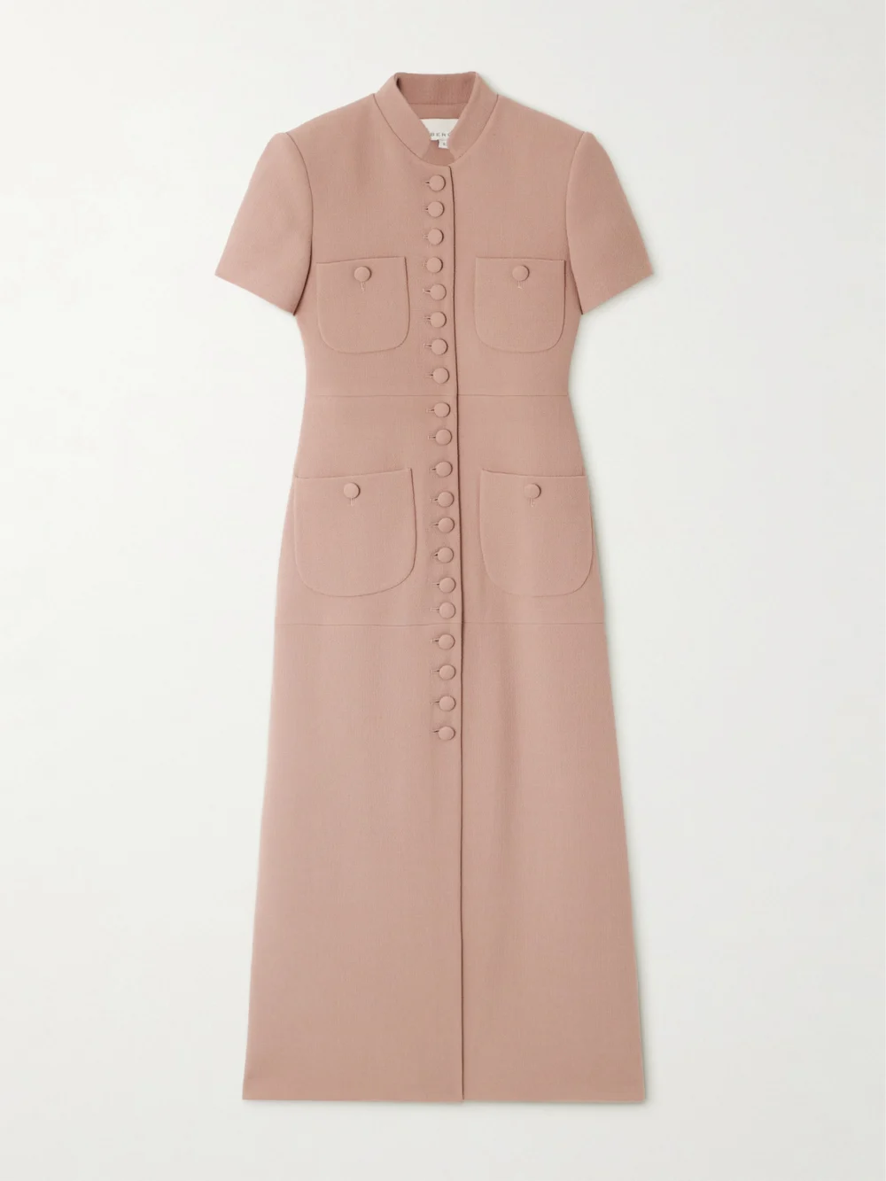 Liberowe Imperial Wool-crepe Midi Dress in light brown
