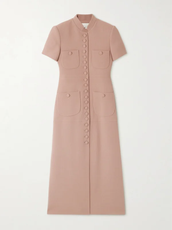 Liberowe Imperial Wool-crepe Midi Dress