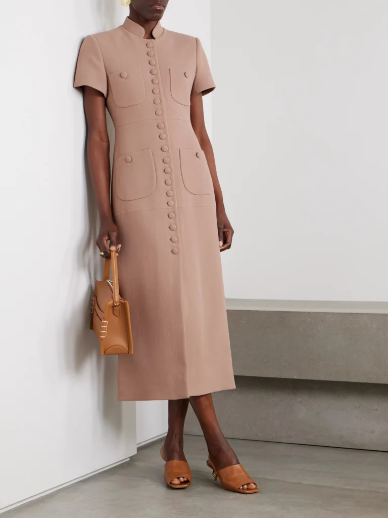 Liberowe Imperial Wool-crepe Midi Dress