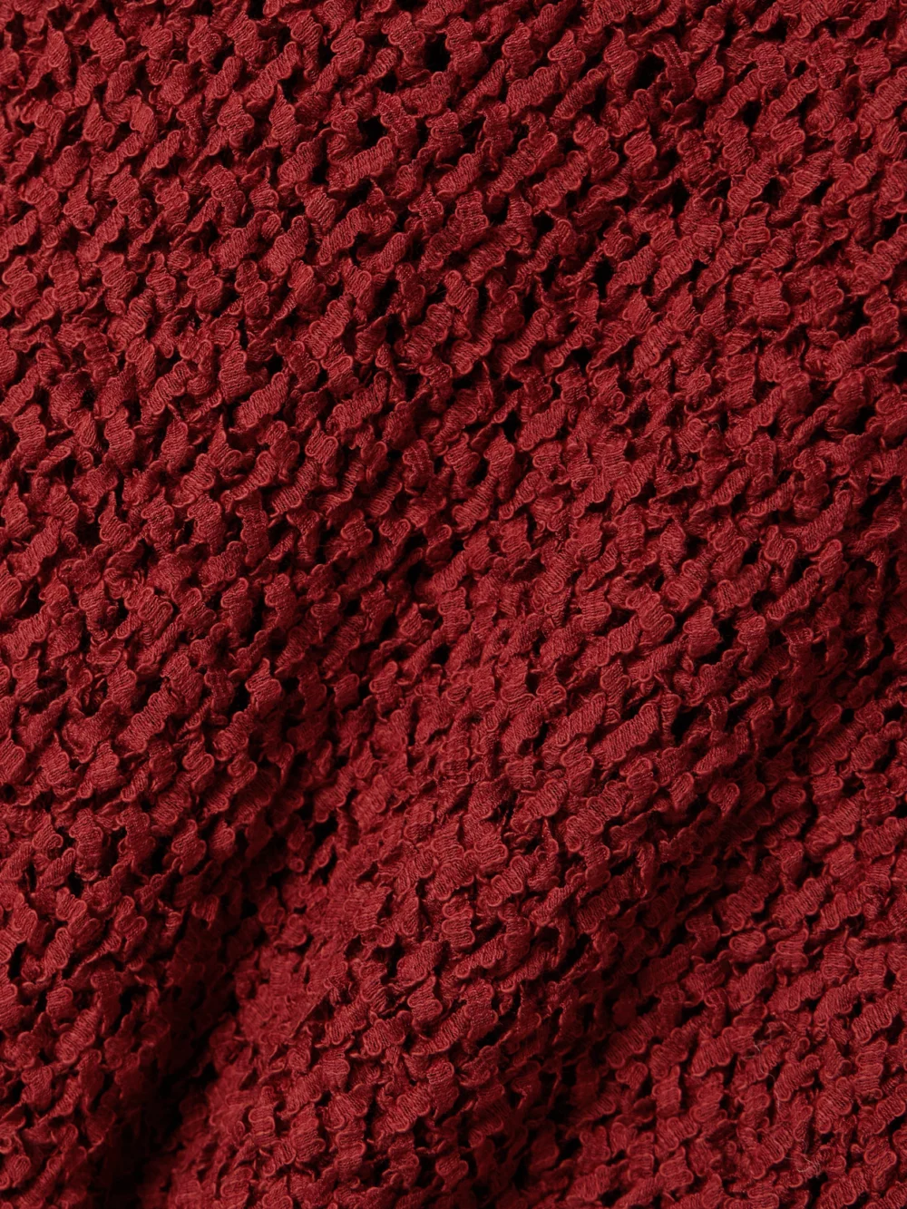 Close-up detail of the Liberowe Open-knit Organic Cotton-blend Maxi Dress