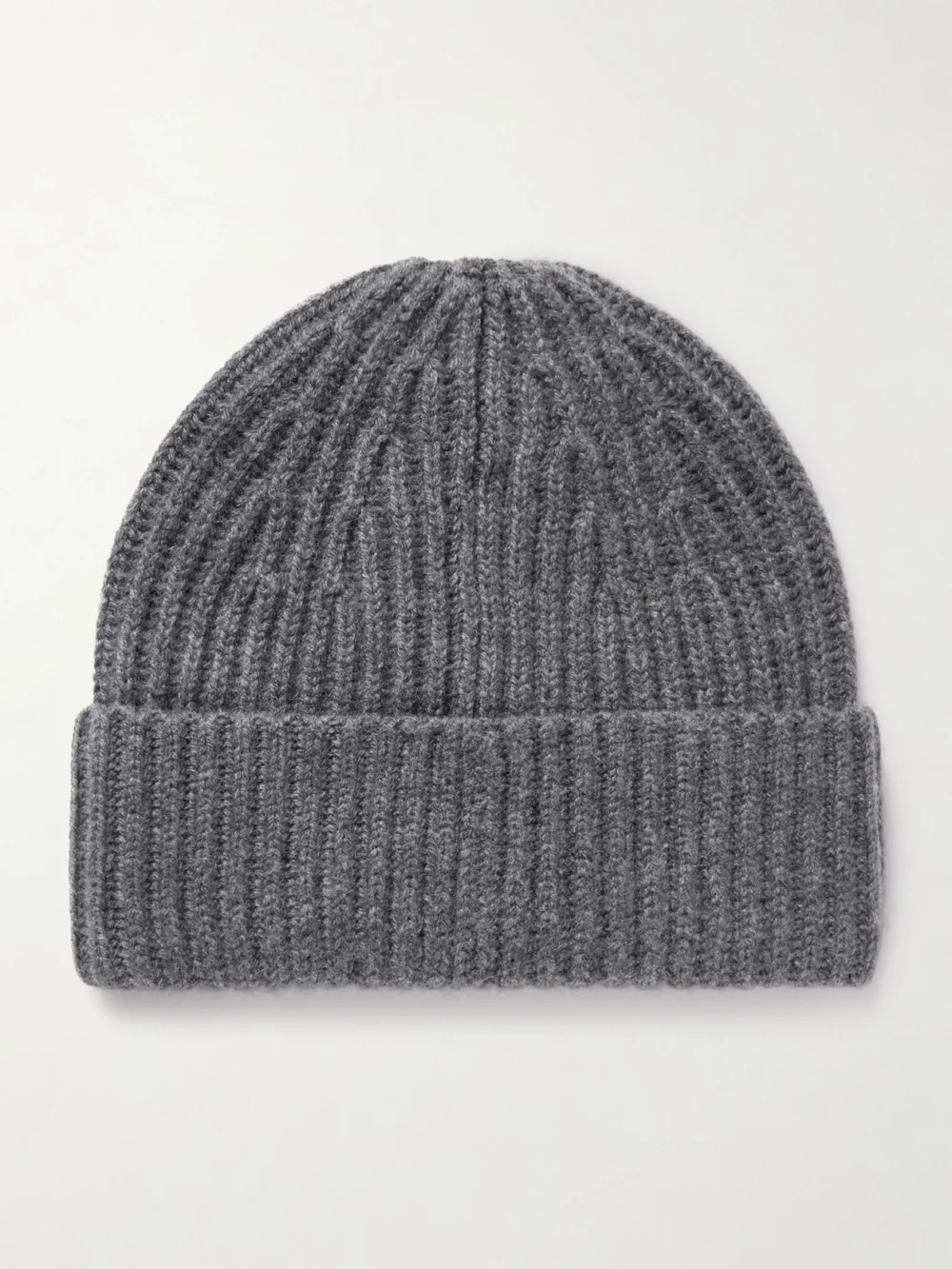 Lisa Yang Martigny Ribbed Cashmere Beanie in gray