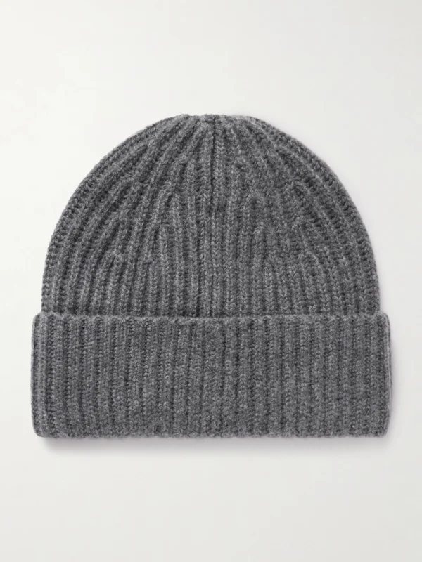 Lisa Yang Martigny Ribbed Cashmere Beanie