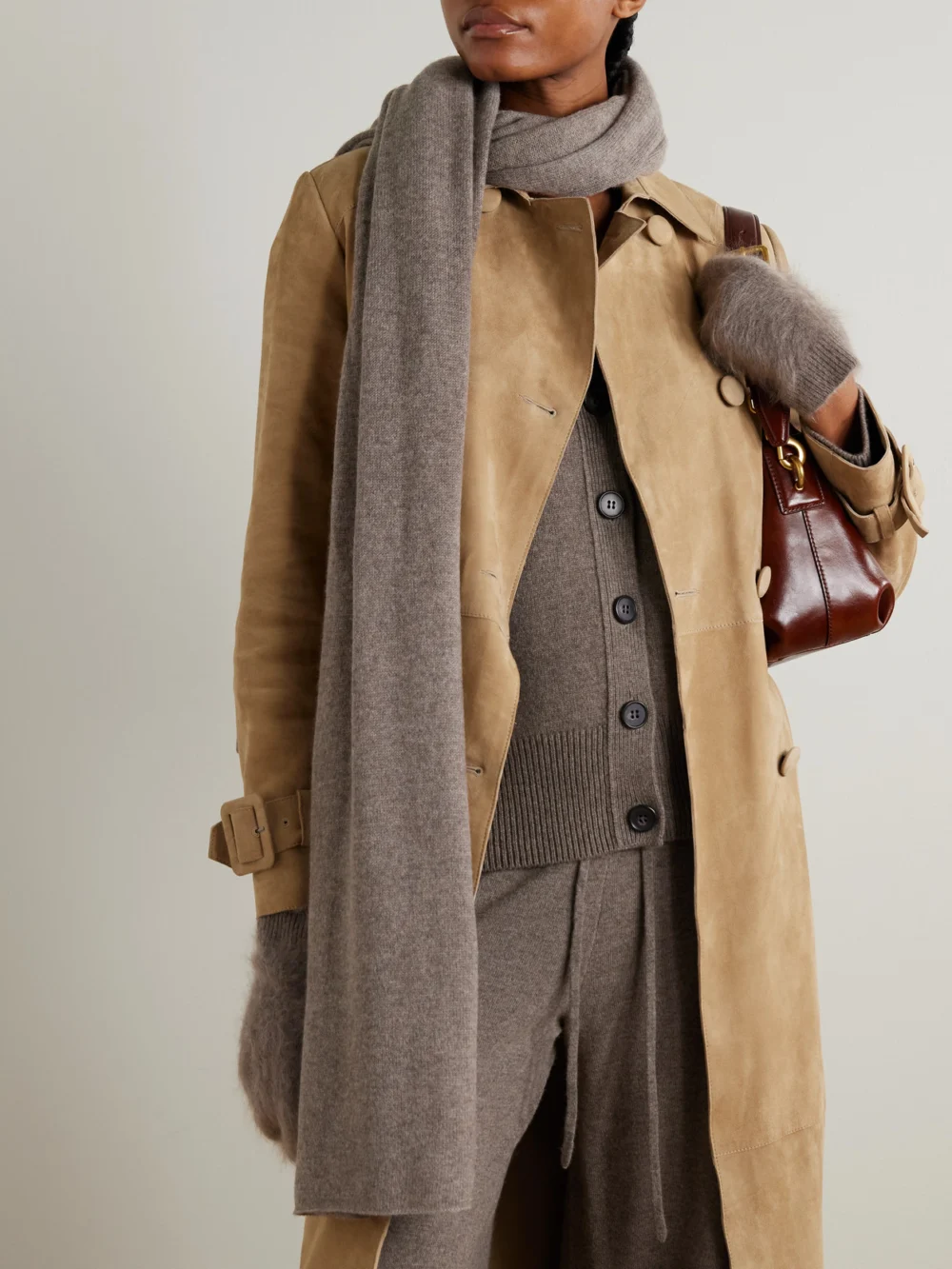 Lisa Yang Paris Cashmere Scarf, styled view