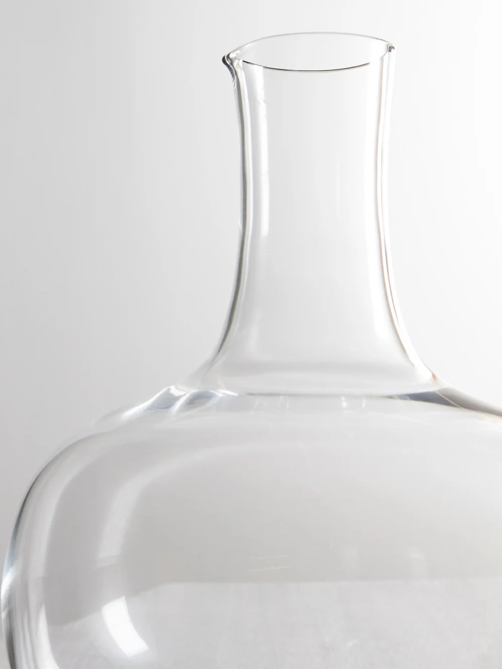Close-up detail of the Lobmeyr Crystal Glass Pitcher
