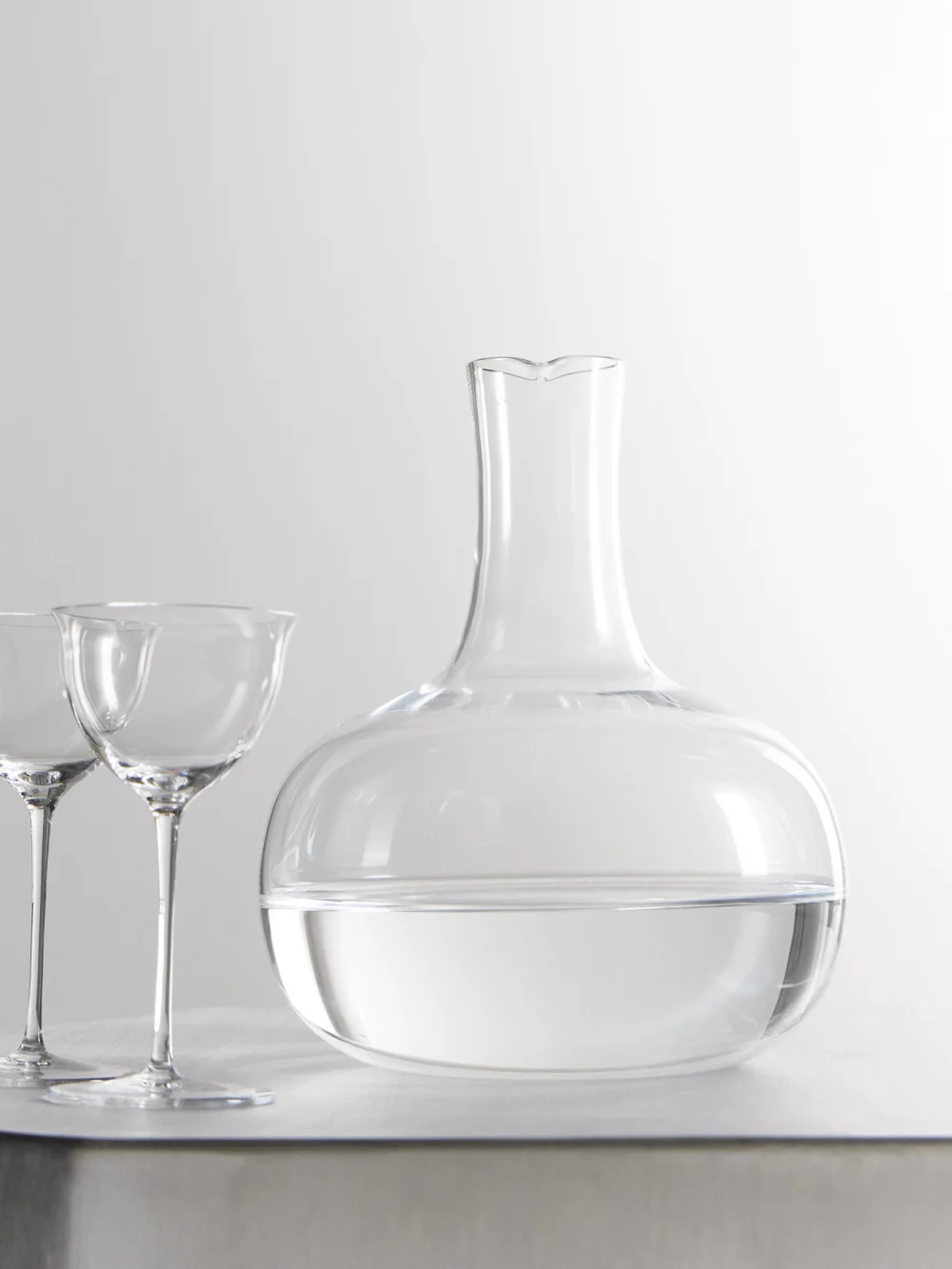 Lobmeyr Crystal Glass Pitcher, styled view