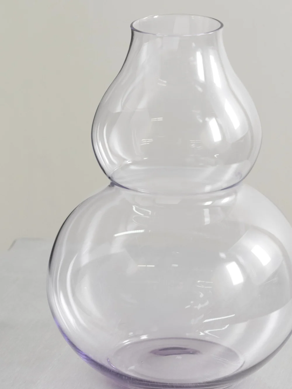Close-up detail of the Lobmeyr Flower Crystal Glass Vase