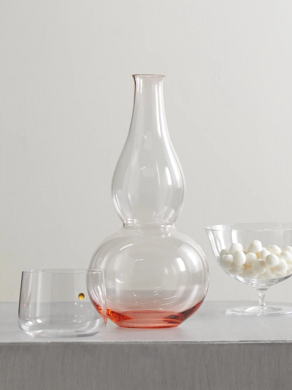 Lobmeyr Flower Crystal Glass Vase, styled view