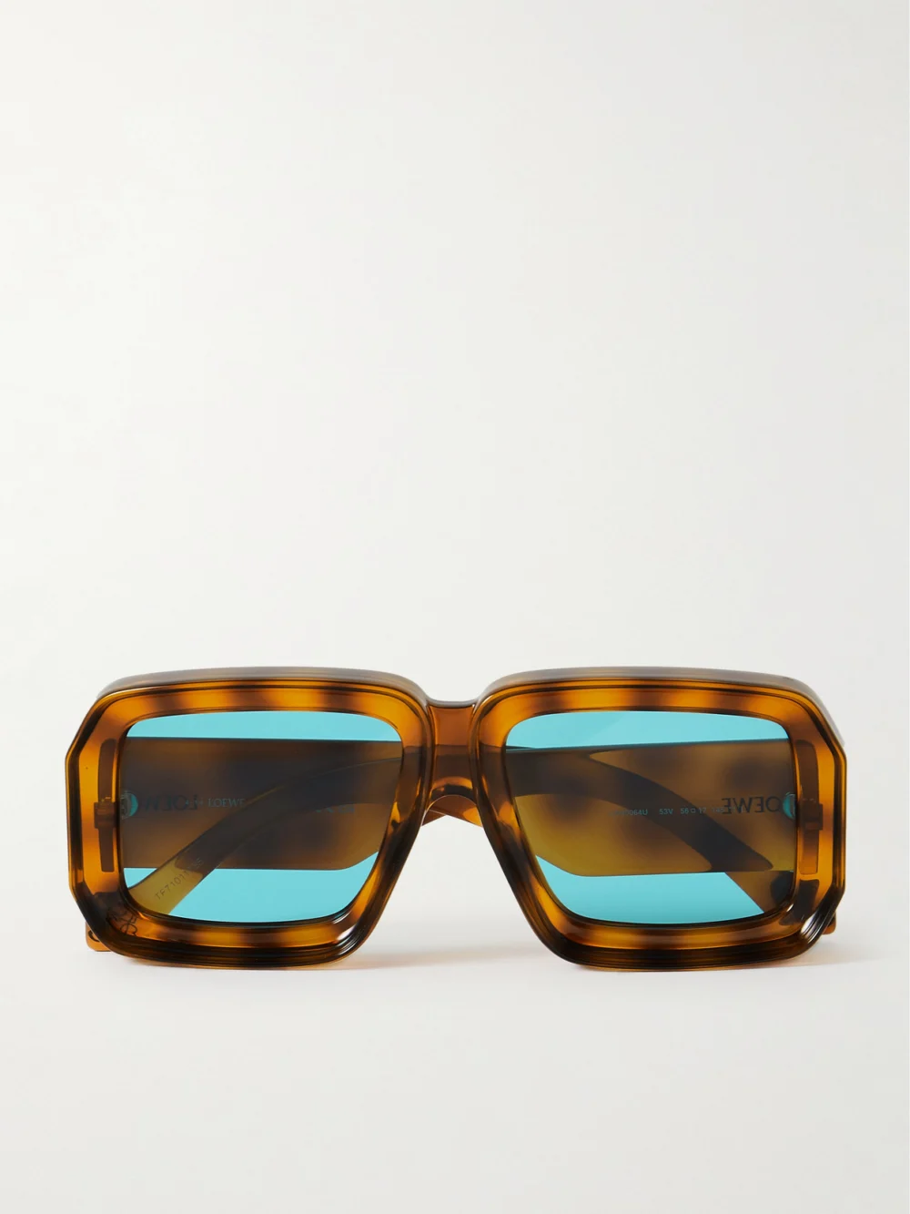 Loewe + Paula's Ibiza Square-frame Tortoiseshell Acetate Sunglasses