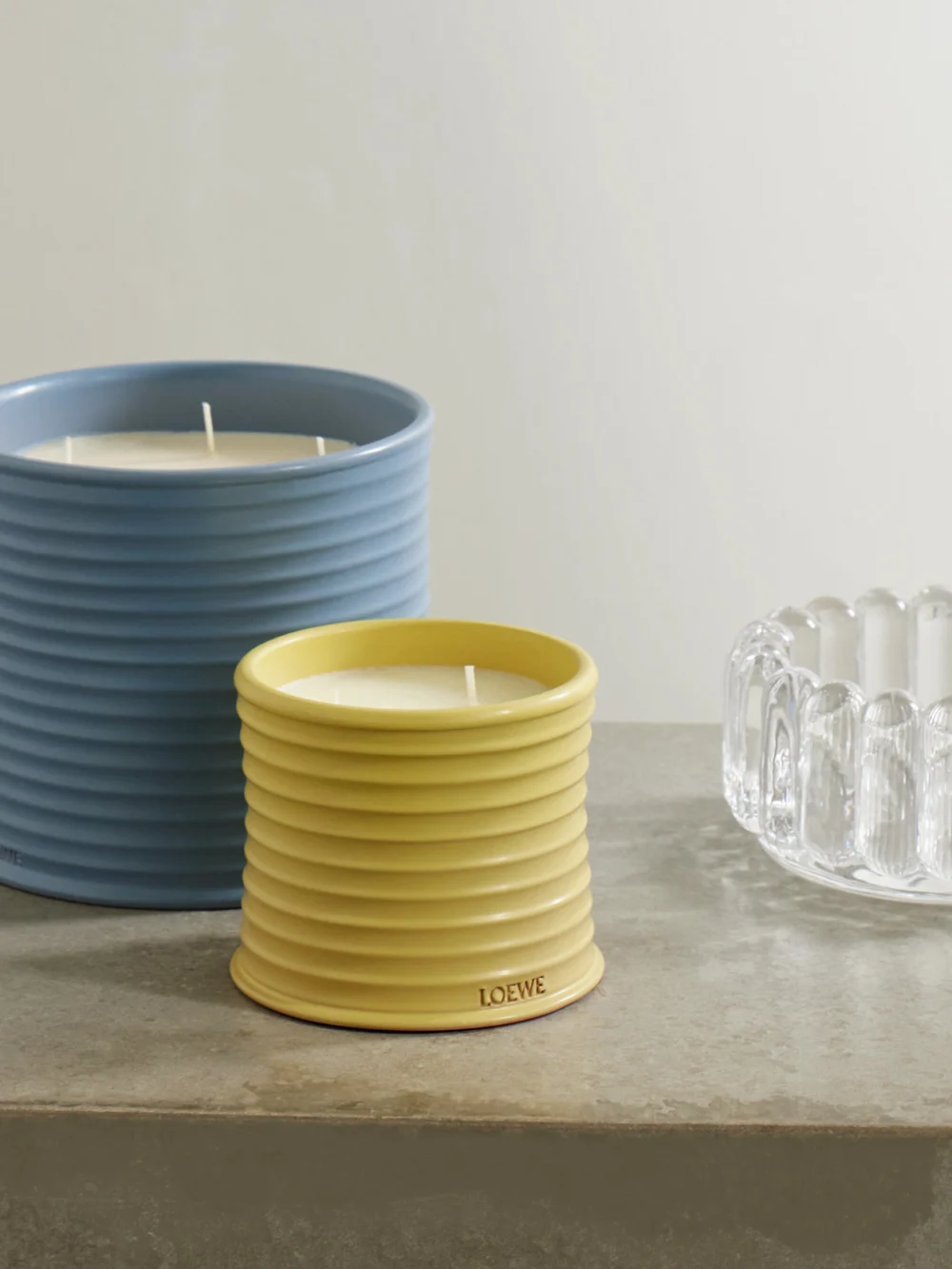 Loewe Perfumes Honeysuckle Medium Scented Candle, 610g, styled view