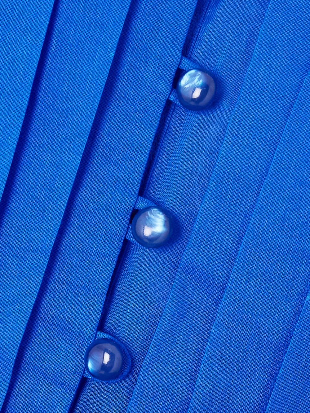 Close-up detail of the Loretta Caponi Patmos Belted Tiered Cotton-poplin Halterneck Maxi Dress
