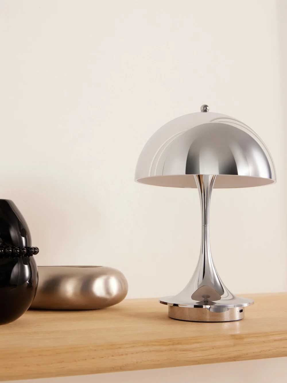 Louis Poulsen Panthella 160 Portable Table Lamp, styled view