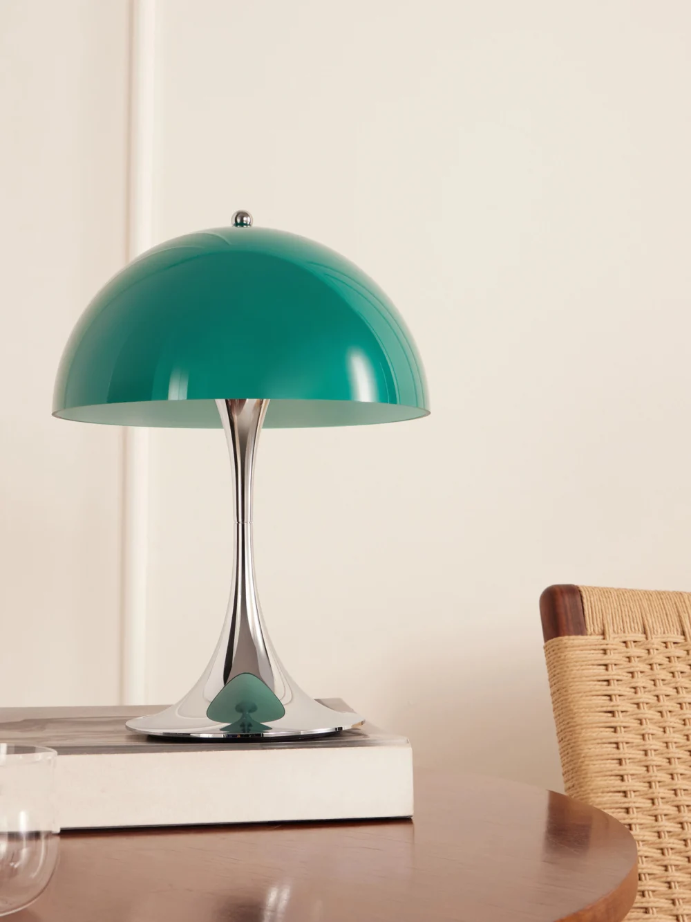 Louis Poulsen Panthella 250 Portable Table Lamp, styled view