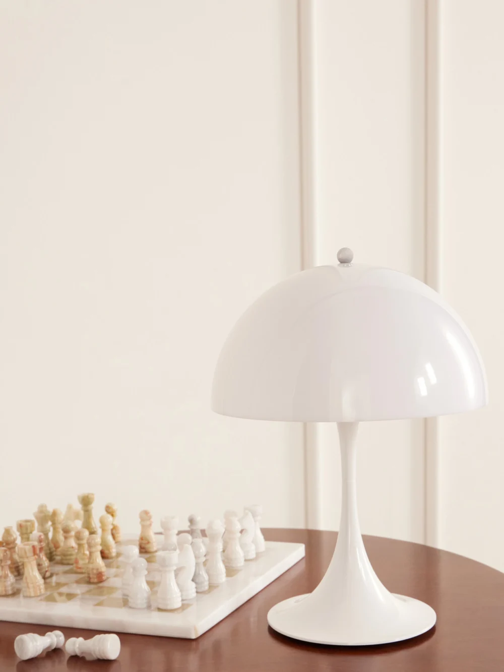 Louis Poulsen Panthella 250 Portable Table Lamp, styled view