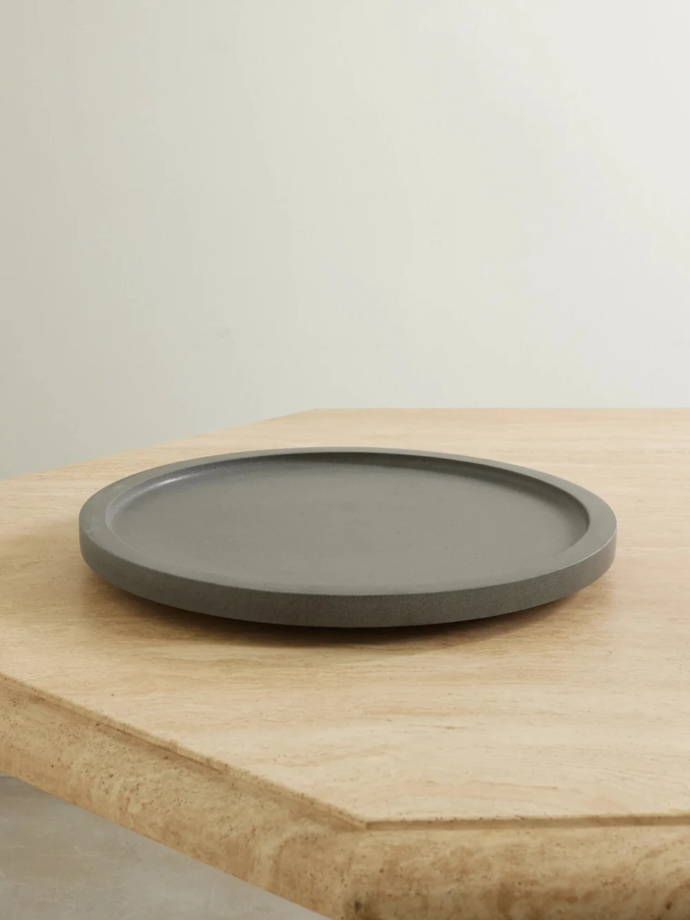 Louise Roe 10 Gallery Object 46cm Basalt Tray in gray