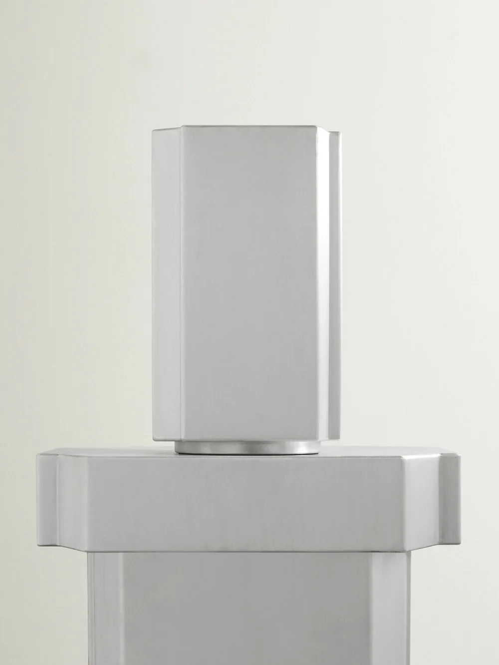 Louise Roe Funki Small Brushed Aluminium Pot in gray