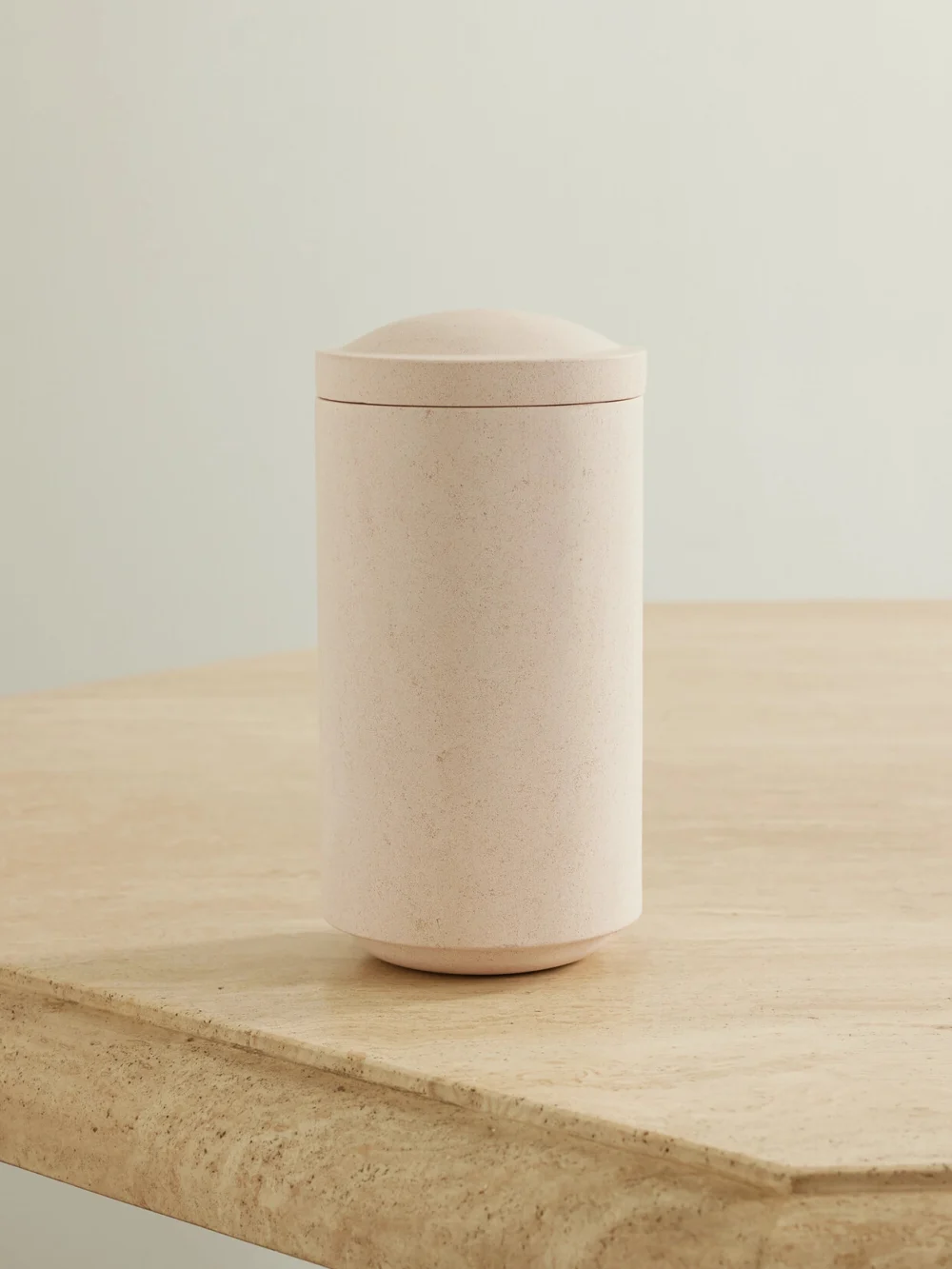 Louise Roe Gallery Object 03 Limestone Jar in cream