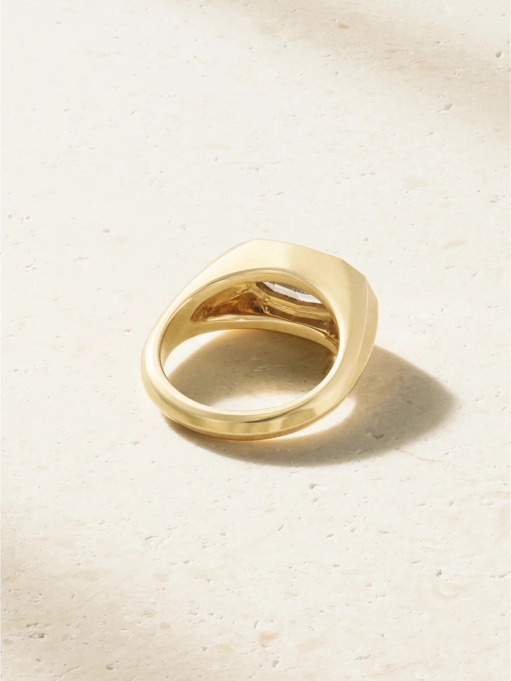 Back view of the Lucy Delius Insignia 18-karat Gold Diamond Ring