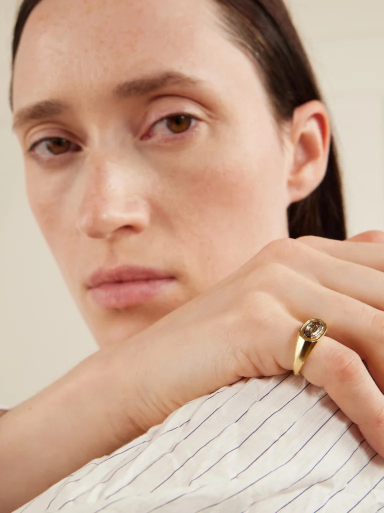 Lucy Delius Insignia 18-karat Gold Diamond Ring