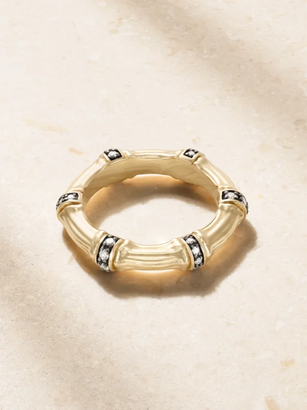 Lucy Delius Sciura 14-karat Gold Rhodium-plated Diamond Ring
