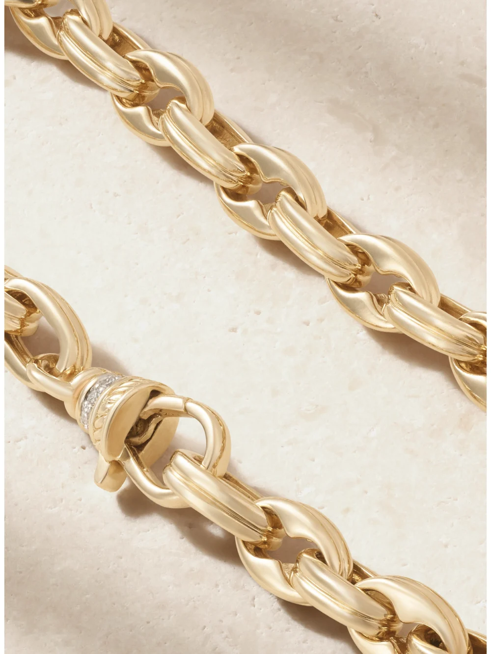 Back view of the Lucy Delius Siren 14-karat Gold Diamond Bracelet