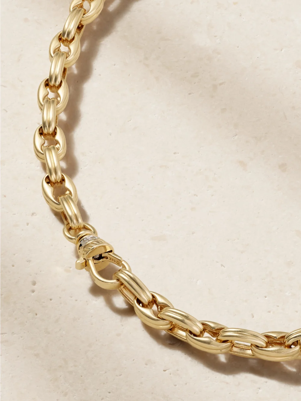 Back view of the Lucy Delius Siren 14-karat Gold Diamond Necklace