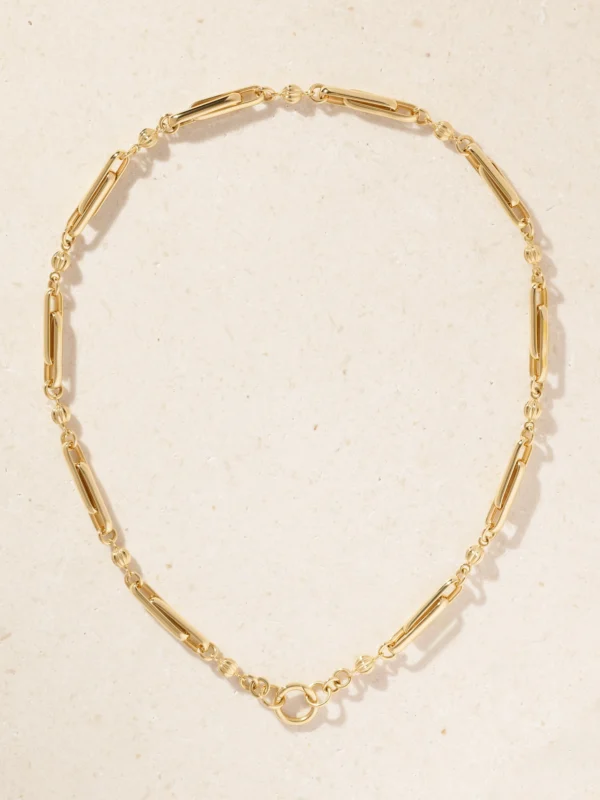 Lucy Delius Stirrup 14-karat Gold Necklace