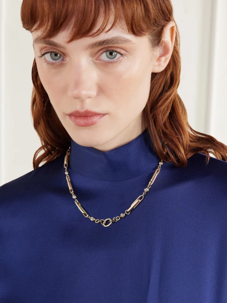 Lucy Delius Stirrup 14-karat Gold Necklace