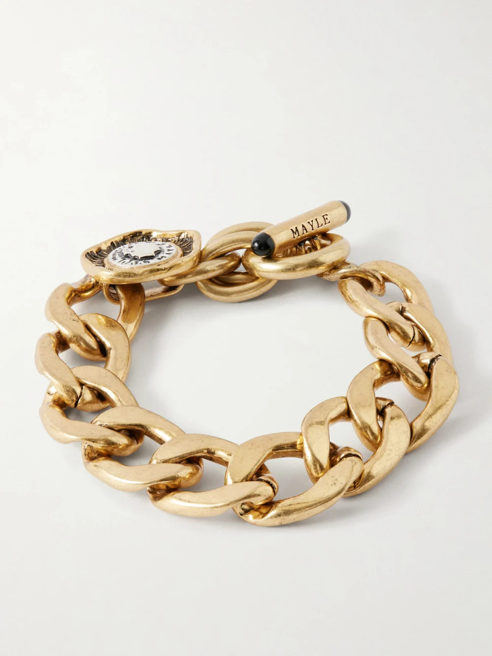 Back view of the Maison Mayle Flora Gold-plated Sterling Silver Bracelet