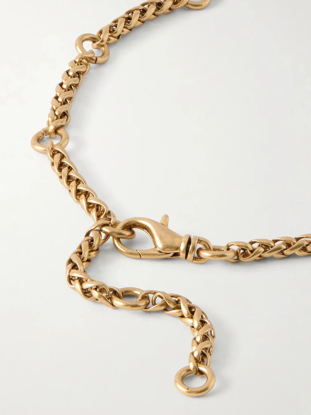 Back view of the Maison Mayle Niki Horn of Plenty Gold-plated and Enamel Necklace