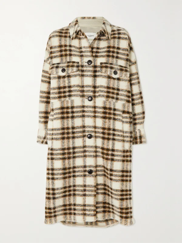 Marant Étoile Fontizi Checked Wool-blend Coat