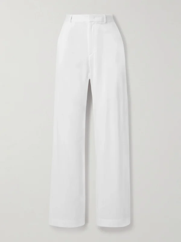 Marie Adam-Leenaerdt Cotton-jersey Wide Leg Pants