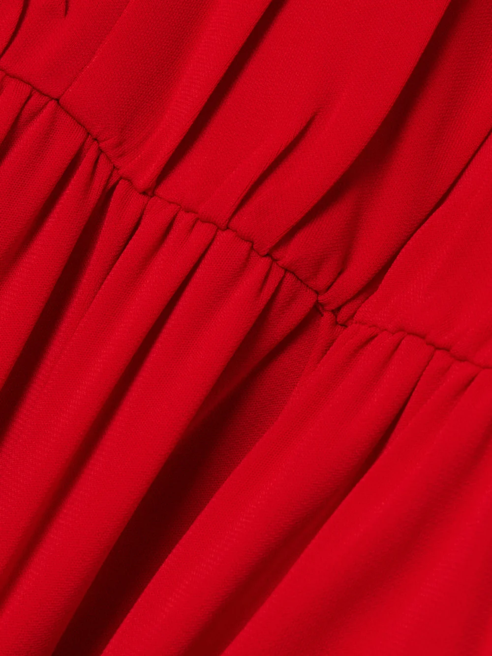 Close-up detail of the Marie Adam-Leenaerdt Crepe Midi Dress