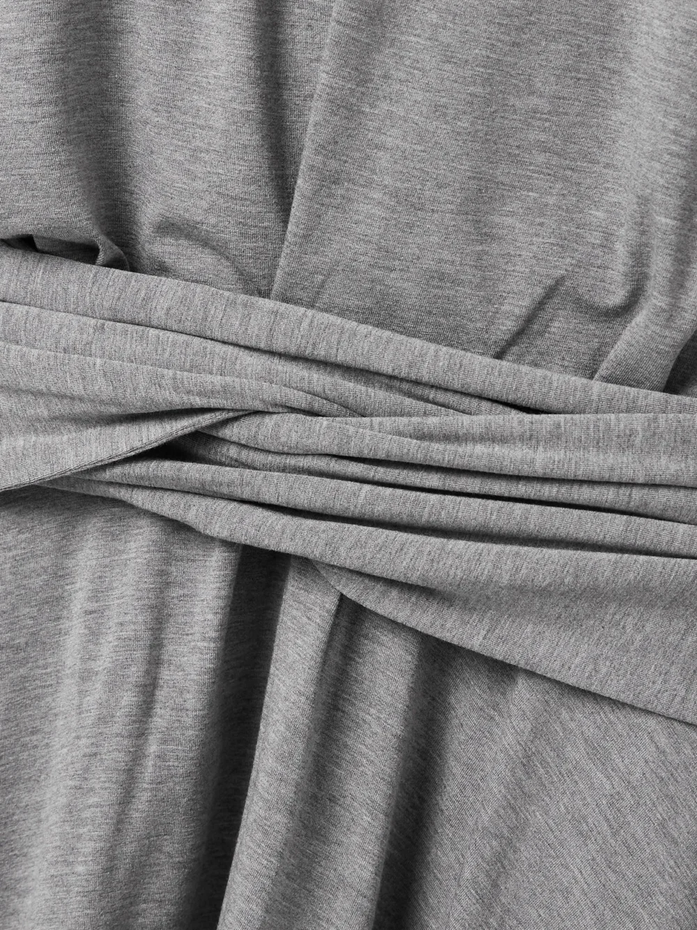 Close-up detail of the Marie Adam-Leenaerdt Gathered Cotton-jersey Midi Dress