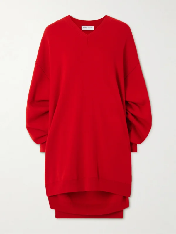 Marie Adam-Leenaerdt Layered Wool Mini Dress
