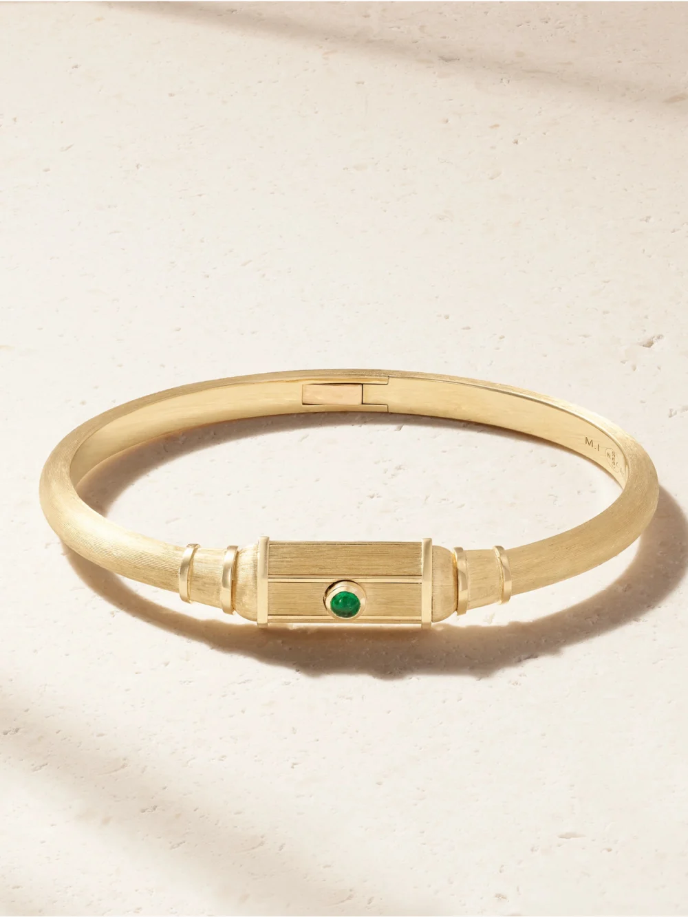 Marie Lichtenberg 18-karat Gold Emerald Bracelet in green